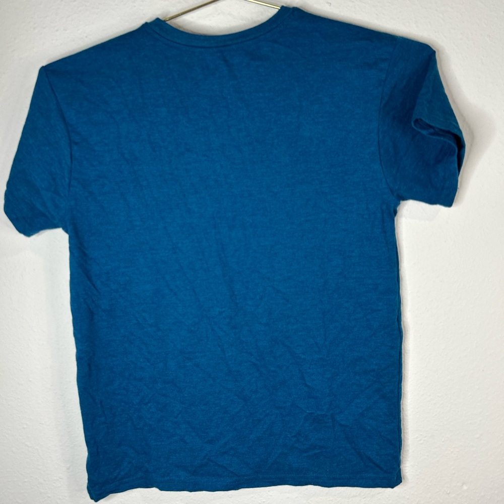 Hanes Boys Blue Short Sleeve T-Shirt Size Large Casual Everyday Tee - Picture 5 of 5